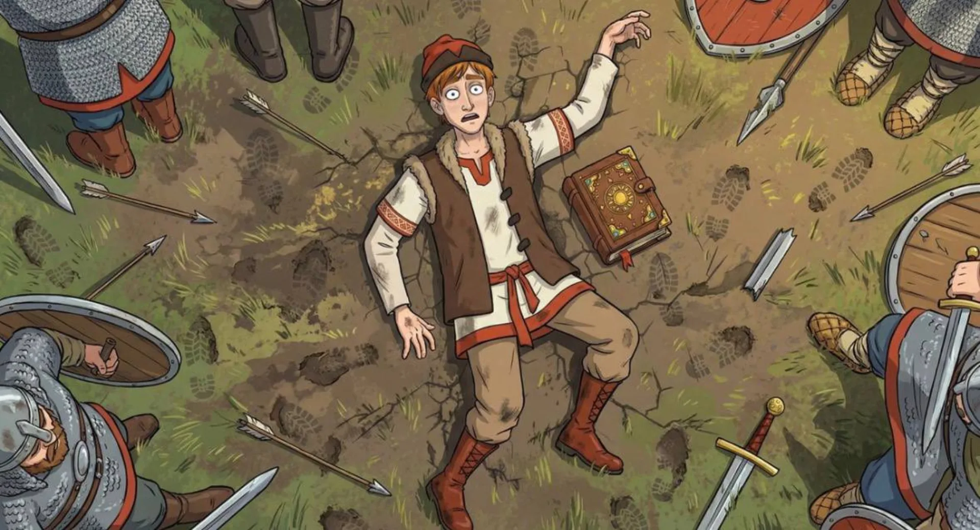 Хмарь — герой среди врагов с книгой